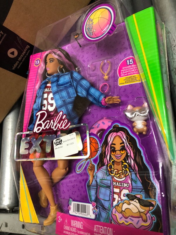 Photo 2 of Barbie Extra Doll and Pet, 4 Piece Set