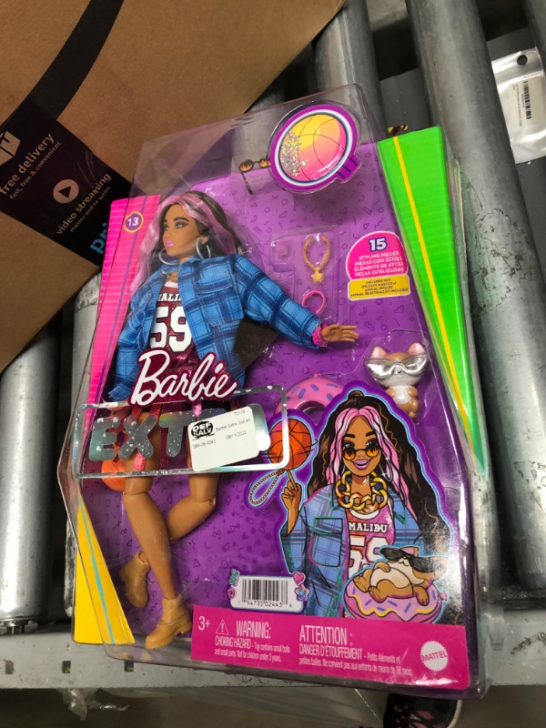 Photo 3 of Barbie Extra Doll and Pet, 4 Piece Set