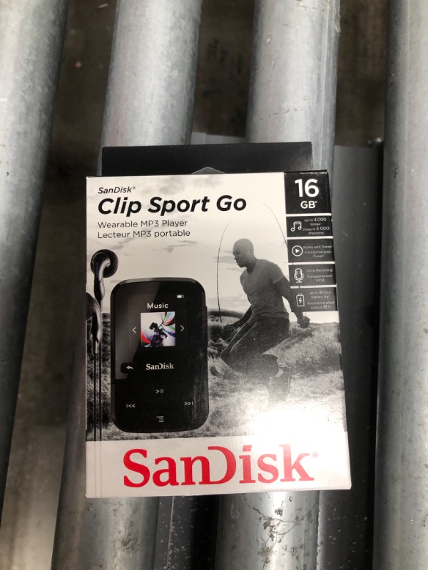 Photo 1 of SanDisk 16GB Clip Sport Go Wearable MP3 Player (Black)