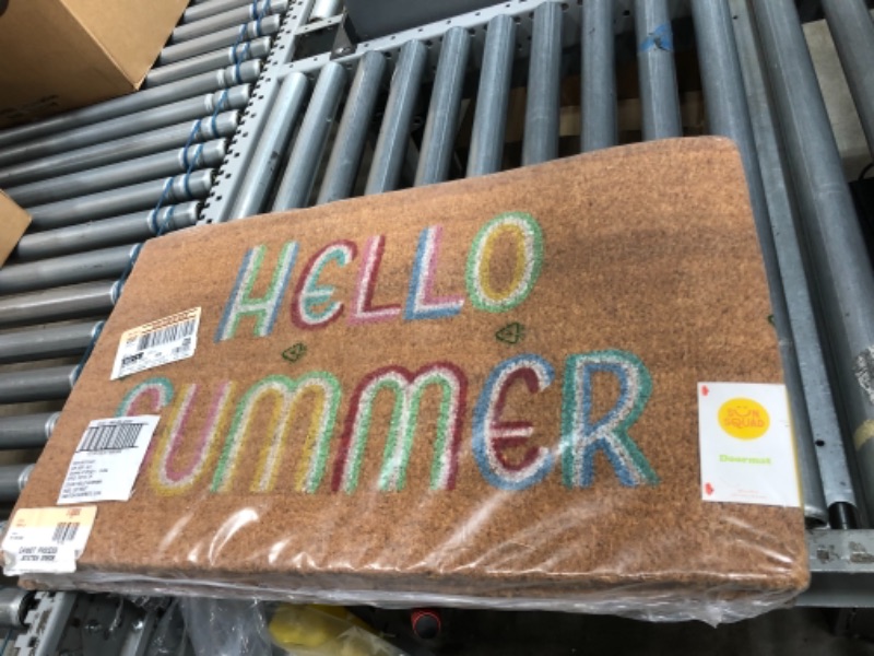 Photo 3 of 16x26 Hello Summer Doormat Brown - Sun Squad 4 PACK 