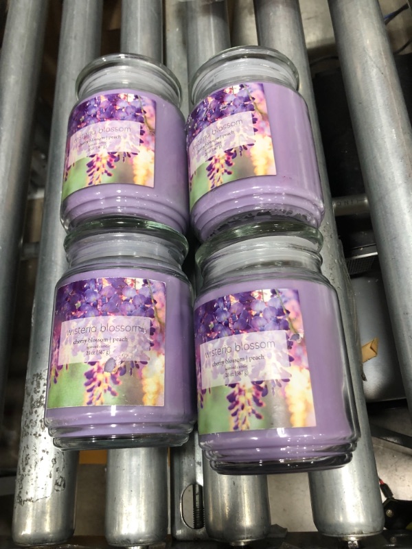 Photo 3 of 20oz Jar Candle Wisteria Blossom 4 PACK