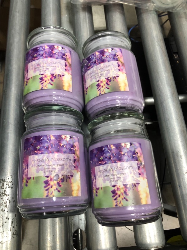 Photo 2 of 20oz Jar Candle Wisteria Blossom 4 PACK