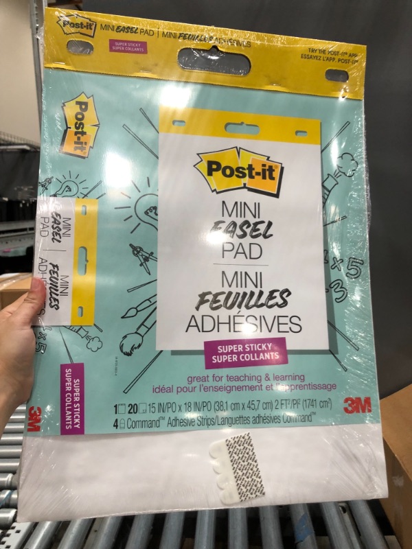 Photo 1 of Post-it Self Stick Easel Pads, 15 x 18, White, 20 Sheets/Pad, 2 Pads/Pack