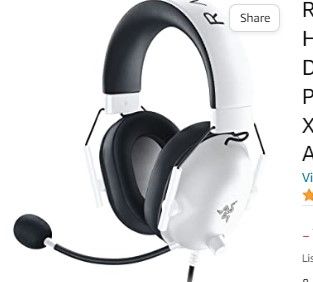 Photo 1 of Razer BlackShark V2 X Gaming Headset: 7.1 Surround Sound White 