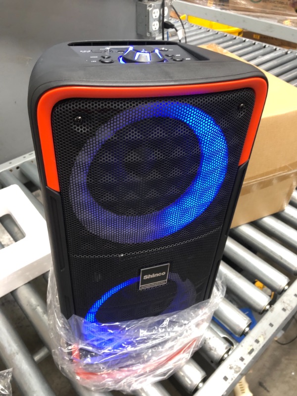 Photo 3 of Shinco Bluetooth Speaker with Party Lights, Powerful Bass and Stereo Sound
