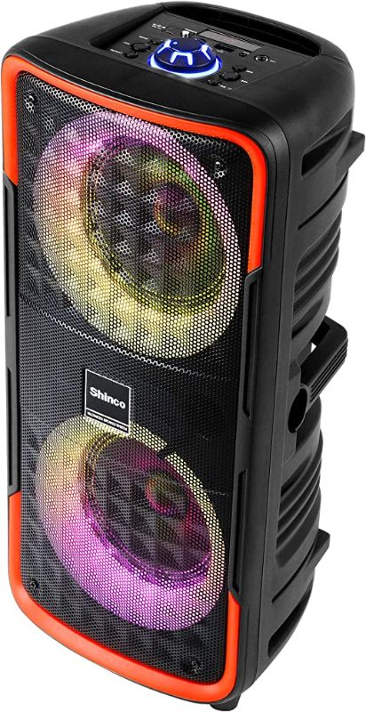 Photo 1 of Shinco Bluetooth Speaker with Party Lights, Powerful Bass and Stereo Sound
