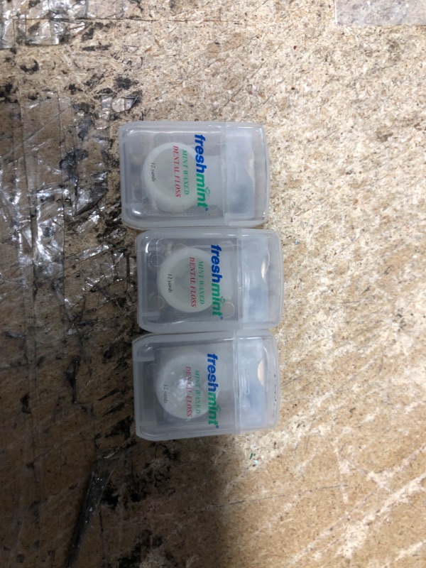 Photo 1 of 3 ITEM Spools of Freshmint® 12 Yards Mint Waxed Dental Floss BUNDLE