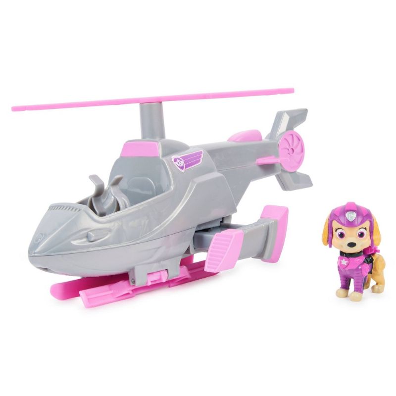 Photo 1 of 2pcks of Paw Patrol, Skye S Deluxe Movie Transforming Toy Car with Collectible Action Figure, Kids Toys for Ages 3 and up Pink
