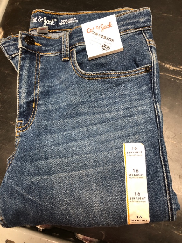 Photo 2 of Boys' Stretch Straight Fit Jeans - Cat & Jack™
16