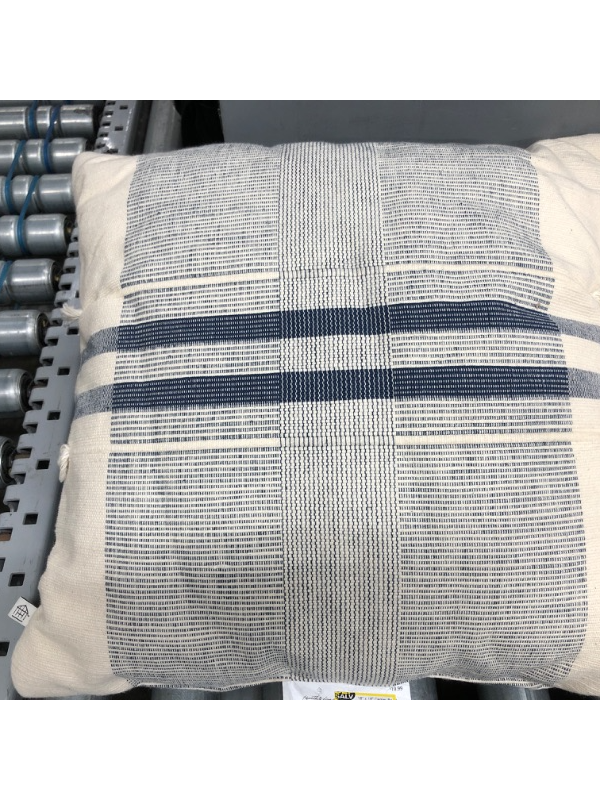 Photo 2 of 18" X 18" Center Band Stripes Throw Pillow - Hearth & Hand™ with Magnolia
