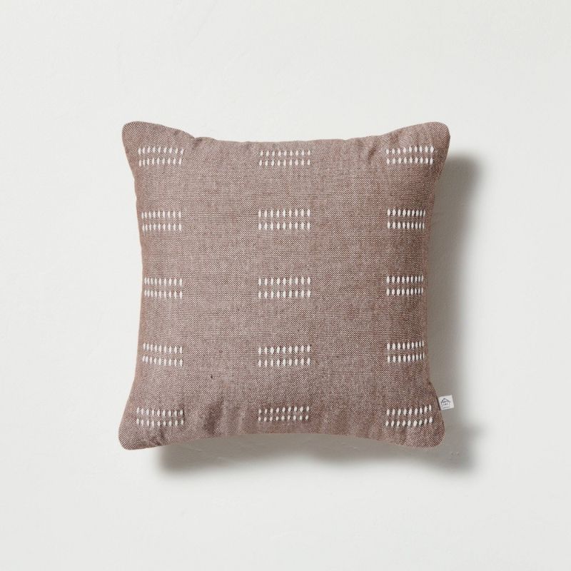 Photo 1 of 14" X 14" Dash Stripe Throw Pillow - Hearth & Hand™ with Magnolia