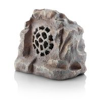 Photo 1 of 11" Polyresin Solar Bluetooth Enabled Rock Speaker Gray - Alpine Corporation

