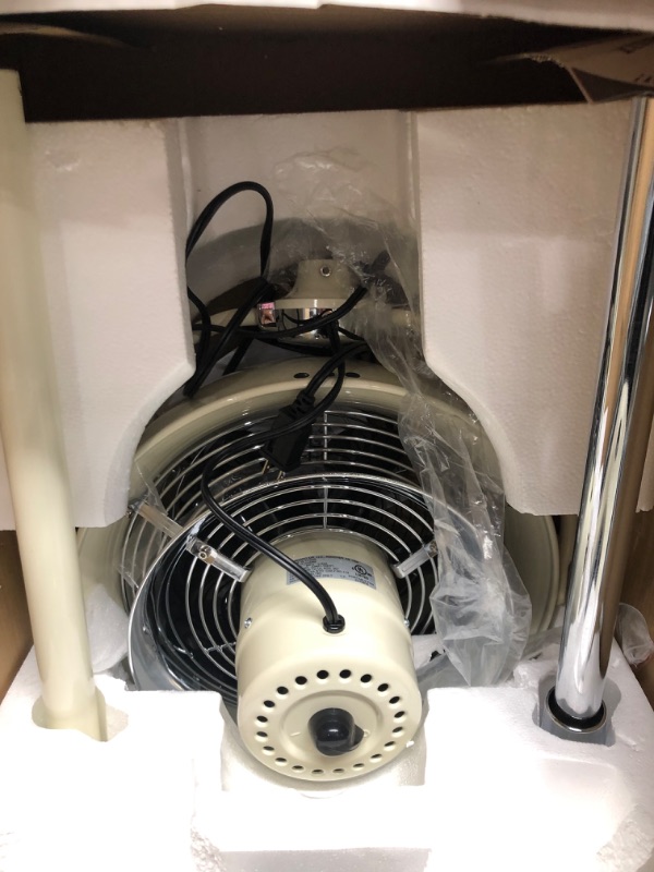 Photo 1 of Vornado VFan Pedestal Vintage Air Circulator, White.
