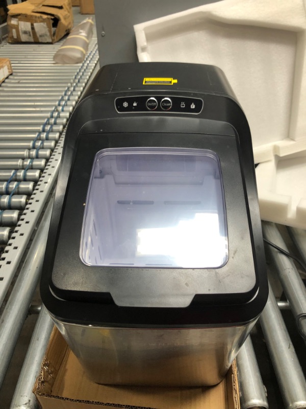 Photo 1 of CROWNFUL Nugget Ice Maker Portable Countertop Machine, Auto Water Refill, Makes 26lbs Crunchy Pellet in 24H, 3lbs Basket at a time, with Scoop and Basket, Perfect for Home/Kitchen/Office/Bar
