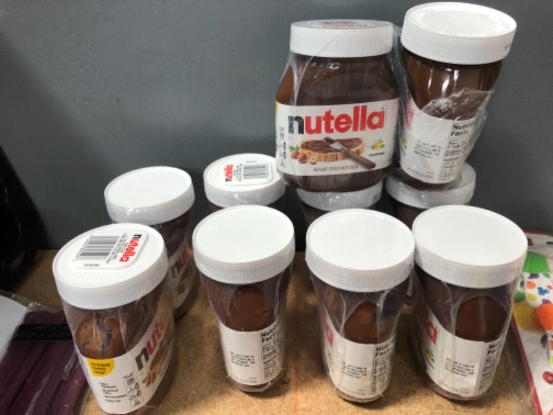 Photo 3 of **EXPIRES MAR13/2023**Nutella Chocolate Hazelnut Spread, Perfect Topping for Pancakes, 22.9 oz Jar (Pack of 2) SET OF 5
