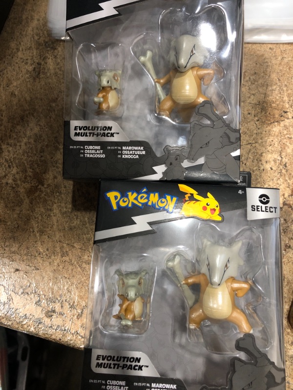 Photo 2 of 2 PACK - The Pokemon Company International Pokemon Select Evolution Action Figure 2-Pack - Cubone, Marowak (GameStop)
