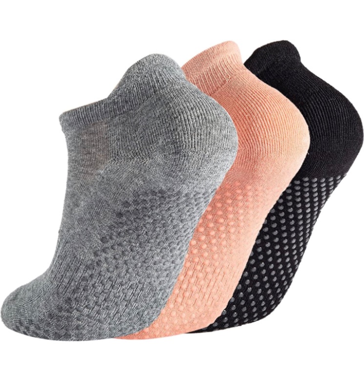 Photo 1 of 3 PACK - Grip Socks for Women Pilates Non Slip Socks Womens Pilates Socks with Grips for Women Grippers Socks No Slip Socks Women