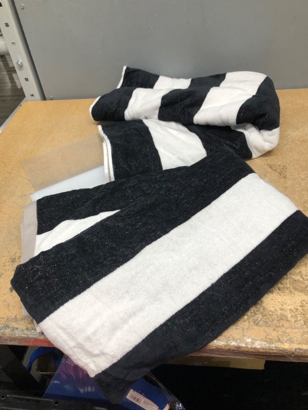 Photo 1 of Reversible Cabana Striped Beach Towel - Sun Squad™
2 pack 
