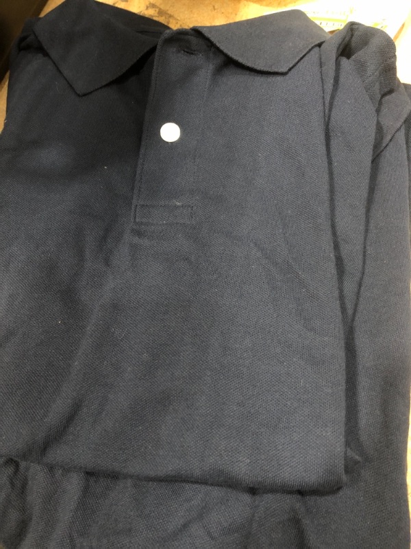 Photo 1 of 2 pack - size:XXL - Boys' Short Sleeve Pique Uniform Polo Shirt - Cat & Jack™ Navy

