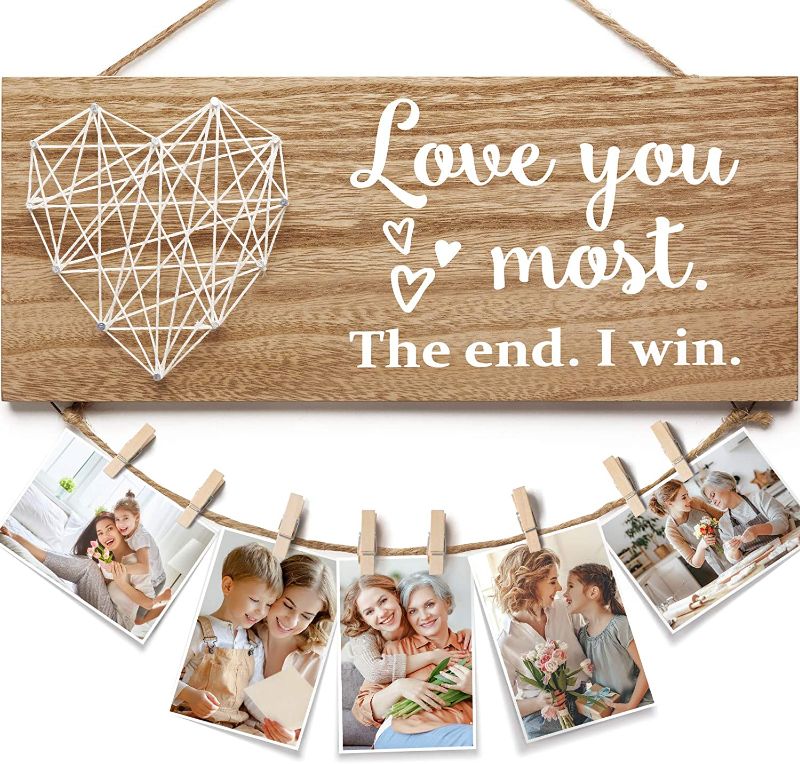 Photo 1 of Mothers Day Gifts for Mom from Daughter Unique Son, Mom Gifts Mom Birthday Gifts Picture Frame-Love You Most The End I Win, Mothers Day Gifts for Wife from Husband Mothers Day Gifts for Grandma Sister
