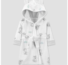 Photo 1 of Baby Koala Bath Robe - Just One You® Made by Carter's White/Gray
0-9M