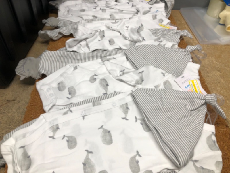 Photo 1 of Baby Boys' 3pc Whale Top and Bottom Set with Hat - Just One You® Made by Carter's White/Gray
4 pack, 6M