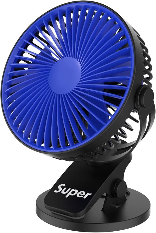 Photo 1 of ***Color: Red*** USB desktop fan, 6-inch compact but powerful, quiet portable fan, adjustable 720° for better heat dissipation, 3 speed, sturdy portable clamp, suitable for outdoor campers, golf carts or indoor gym treadmills, personal desks 