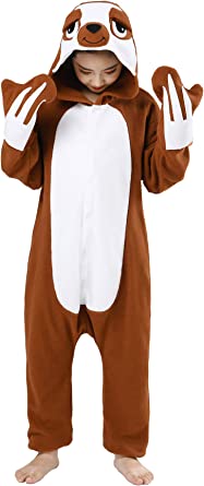 Photo 1 of CANASOUR Kids Sloth Onesie Animal Unisex Pajamas Children (4T)
