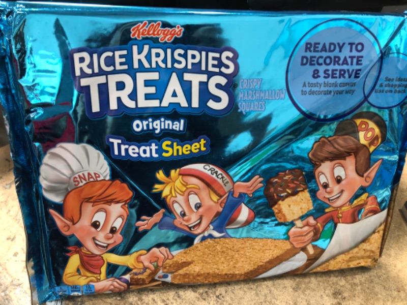 Photo 2 of ***Exp 02/2023*** Rice Krispies Treats Crispy Marshmallow Squares, Original, Treat Sheet - 32 oz