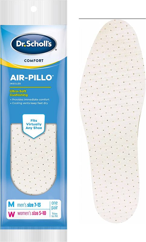Photo 1 of ***3 Pairs*** Dr. Scholl's AIR-PILLO Insoles Ultra-Soft Cushioning and Lasting Comfort with Two Layers of Foam that Fit in Any Shoe - 3pair
