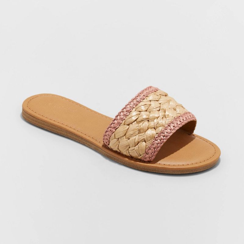 Photo 1 of ***Size: 7.5*** Women's Dez Woven Slide Sandals - Universal Thread™
