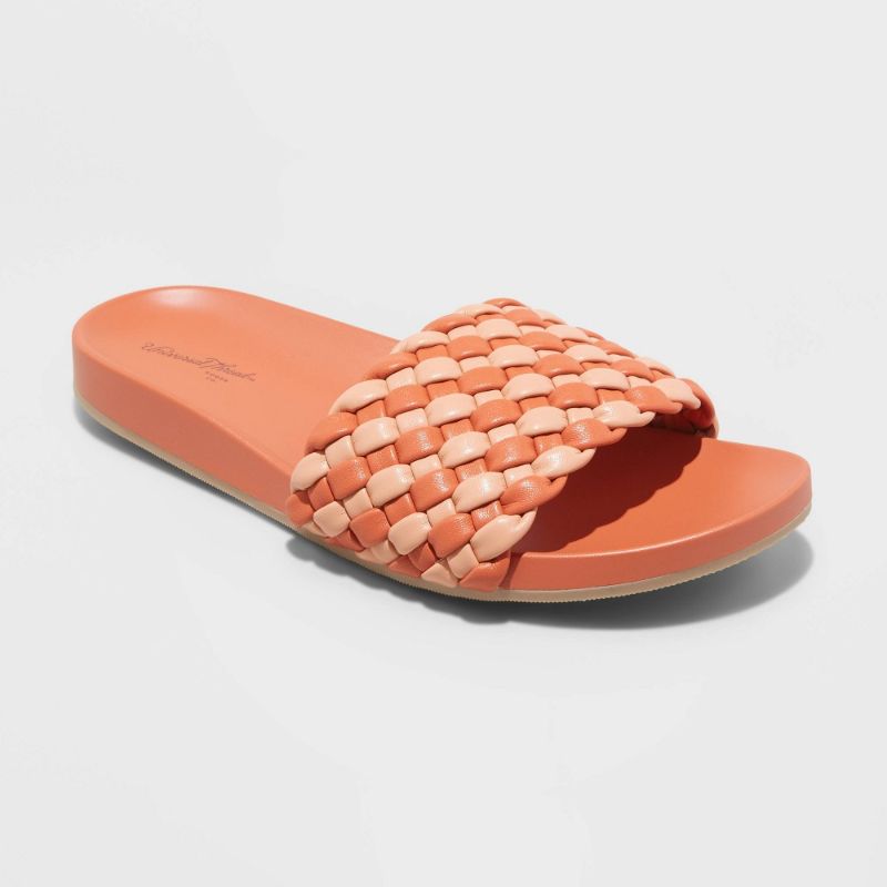 Photo 1 of ***Size: 8*** Women's Polly Woven Slide Sandals - Universal Thread Assorted Reds 8
