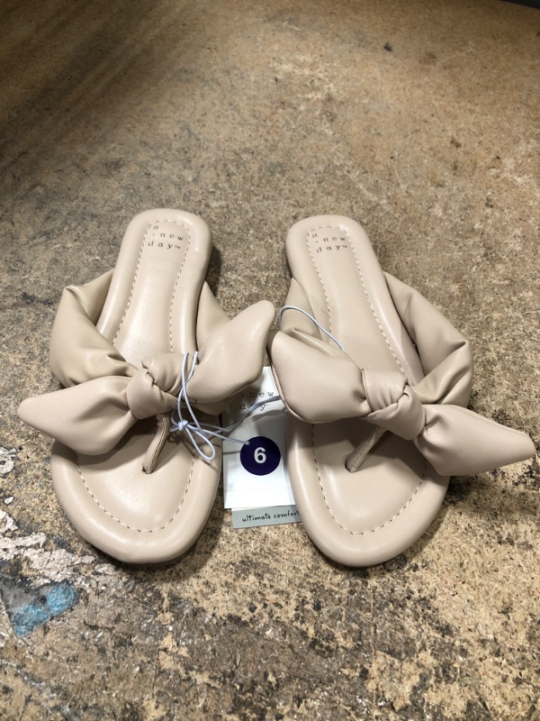 Photo 2 of ***SIZE: 6*** Women's Adley Bow Flip Flop Sandals - a New Day™
