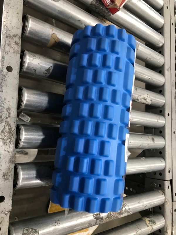 Photo 2 of 13" Purple Foam Roller - for Self Massage Exercise, Back Pain, Legs, Yoga, Relieve Muscles, Physical Therapy, Body Stretching, Deep Tissue - Medium Density
