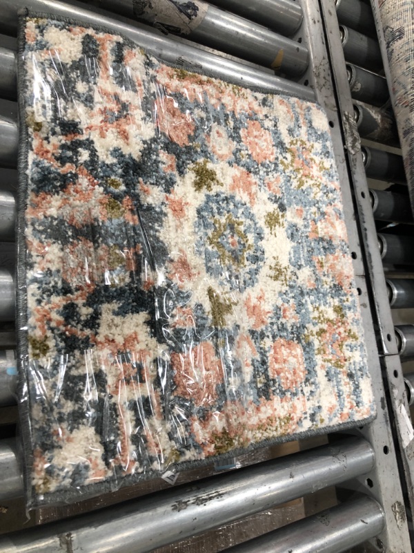 Photo 1 of Loloi II SAB-03 Navy, Rust 18" x 18" Sample Size Rug