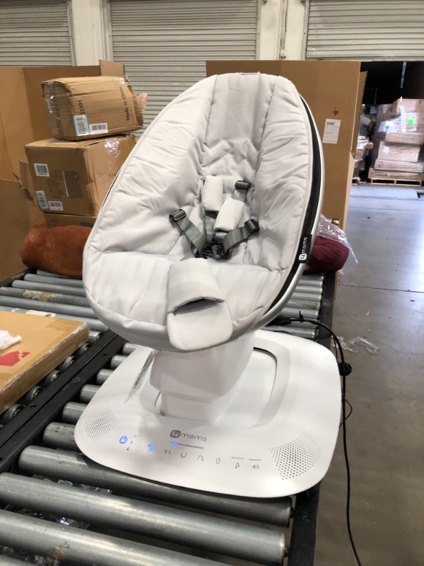 Photo 2 of 4moms MamaRoo Multi-Motion Baby Swing, Bluetooth Baby Swing with 5 Unique Motions, Grey
