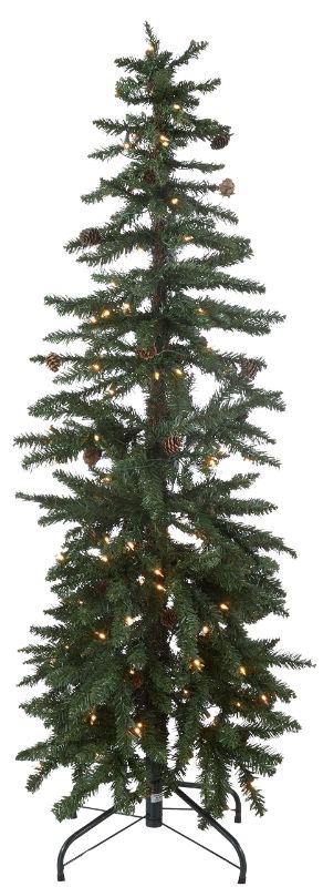 Photo 1 of 
























































































































































































HGTV Home Collection Pre-Lit Alpine Valley Ultra Slim Pinecone Tree, G