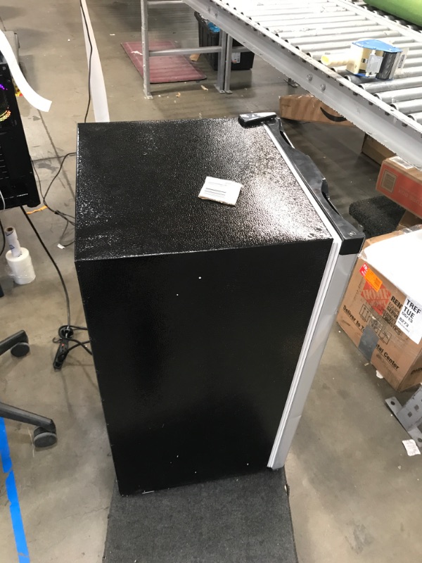 Photo 3 of RCA RFR322 Mini Refrigerator, Compact Freezer Compartment, Adjustable Thermostat Control, Reversible Door, Ideal Fridge for Dorm, Office, Apartment, Platinum Stainless, 3.2 Cubic Feet