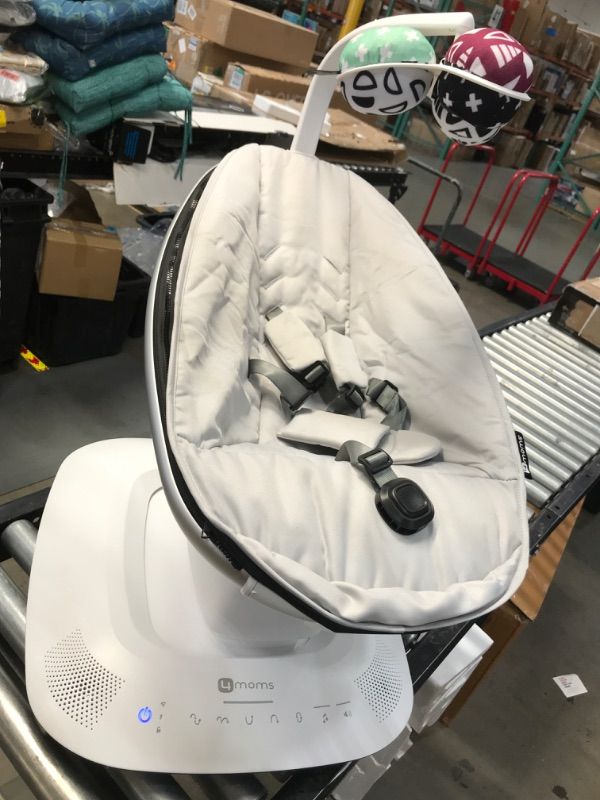 Photo 2 of 4moms MamaRoo Multi-Motion Baby Swing, Bluetooth Enabled with 5 Unique Motions, Grey
