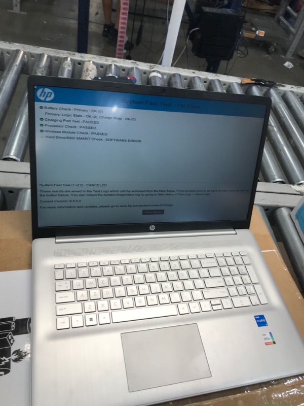 Photo 2 of ***Parts Only***HP Laptop 17-cn1063cl, Intel Core i5-1155G7 Quad-Core Processor, 12GB DDR4 RAM