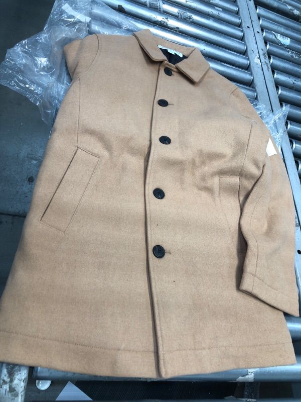 Photo 2 of Amazon Essentials Camel Wool Blend Heavyweight Car Coat XL