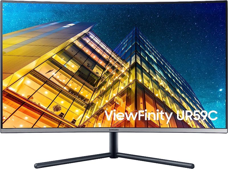 Photo 1 of SAMSUNG UR59 Series 32-Inch ViewFinity 4K UHD (3840x2160) Curved Monitor