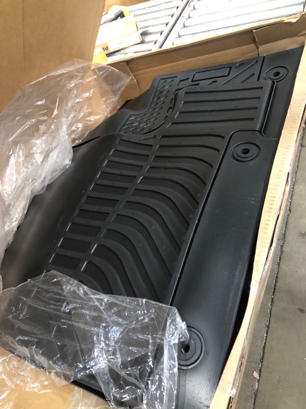 Photo 1 of Auxko All Weather Floor Mats Compatible with Hyundai IONIQ 5 SE Standard Range SE SEL 2022 2023 Not Fit Limited Moveable Console TPE Rubber Liners All Season Guard Odorless Anti-Slip Mats compatible with ioniq 5 unmoveable console