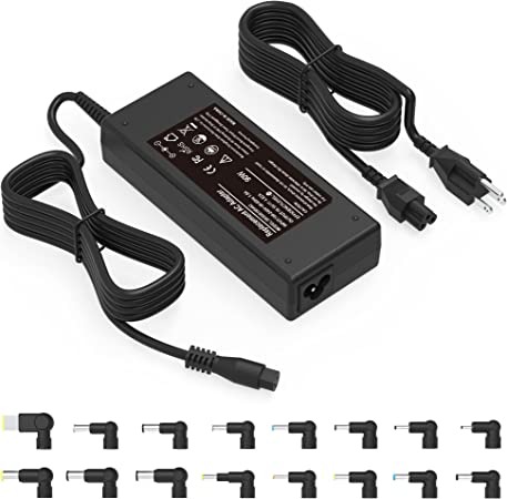 Photo 1 of 90W ETL Certification Universal AC Adapter Laptop Charger Compatible with Dell HP Acer Asus Lenovo IBM Toshiba Samsung Sony Fujitsu Gateway Notebook Ultrabook Chromebook Power Supply Cord with 16 Tips
