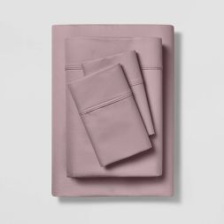 Photo 1 of 400 Thread Count Solid Performance Sheet Set - Threshold™ Size-Full, Color Rose Marble