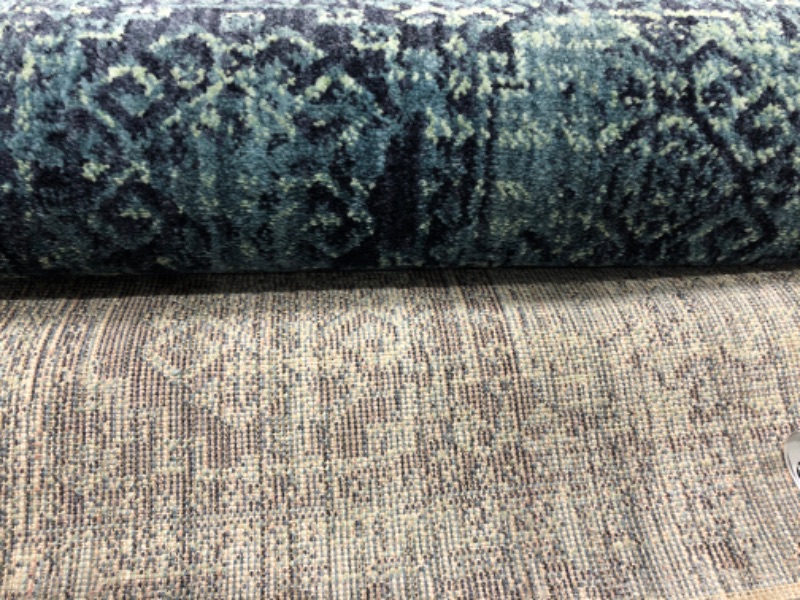 Photo 2 of 2'x7' Runner Overdyed Rug Turquoise - Threshold
