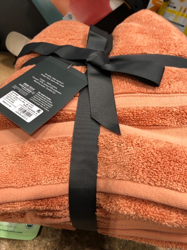 Photo 2 of 2pc Performance Bath Towel Set Coral - Threshold
