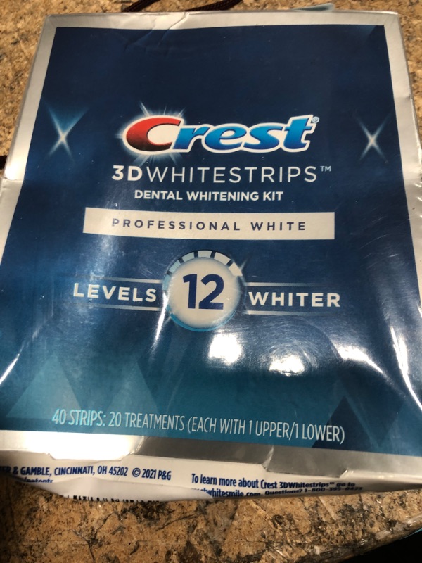 Photo 2 of Crest 3D Whitestrips Professional White Teeth Whitening Kit, 20 Treatments