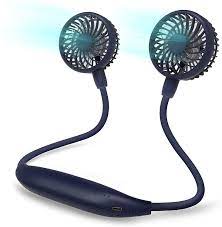 Photo 1 of 2 pack kmu portable neck fan - color green