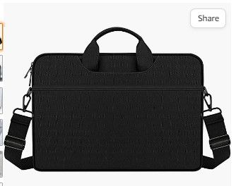 Photo 1 of Lightofhope Laptop Bag, Compatible with 15.6-13.3 Laptop Case for Men Women Computer Bag Briefcase Work Business Travel, Black
